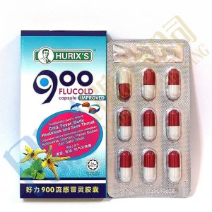 Hurix's900FluCold<br>好力900流感冒靈膠囊<br>好力900流感冒灵胶囊<br>9's