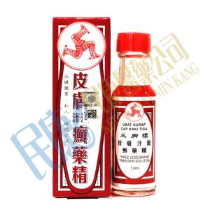 ThreeLegsTineaSkinSolution<br>三腳標皮膚汗斑癬藥精<br>三脚标皮肤汗斑癣药精<br>12ml