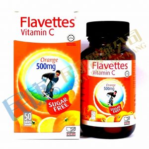 FlavettesVitaminC Orange500mg<br>SugarFree<br>50's