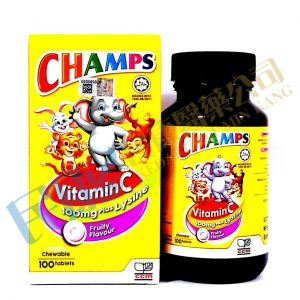 ChampsVitaminC100mgPlusLysine<br>100's