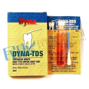 Dyna-TDS<br>ToothaceDrops<br>UbatTitisUntukSakitGigi<br>解除牙蛆引起的牙疼<br>2ml