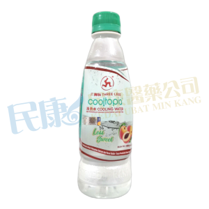 ThreeLegsCooltopiaCoolingWaterPeach<br>AirPenyejukBadanCooltopiaCapKakiTigaBuahPic<br>三腳標清熱水水蜜桃<br>三脚标清热水水蜜桃<br>320ml